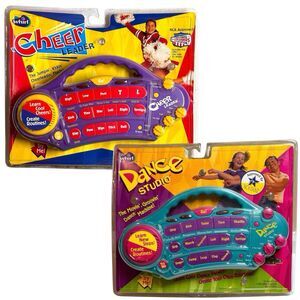 Vintage 1998 Whirl Dance Studio + Cheerleader Music Toys Lot NIB Rare Set Sealed
